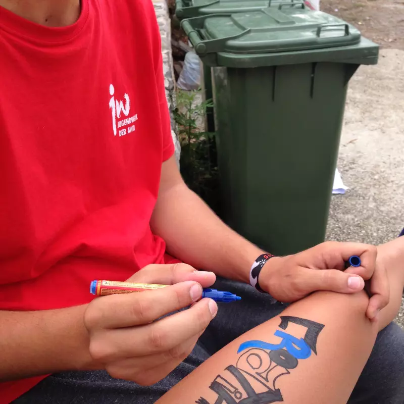 Jugendwerk Württemberg Strandfreizeit Kroatien Bodypaint