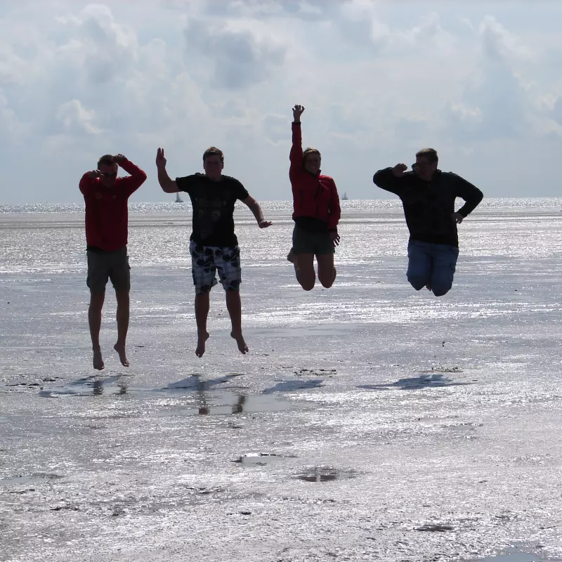 Jugendwerk Württemberg Segelfreizeit Wattenmeer Gruppe