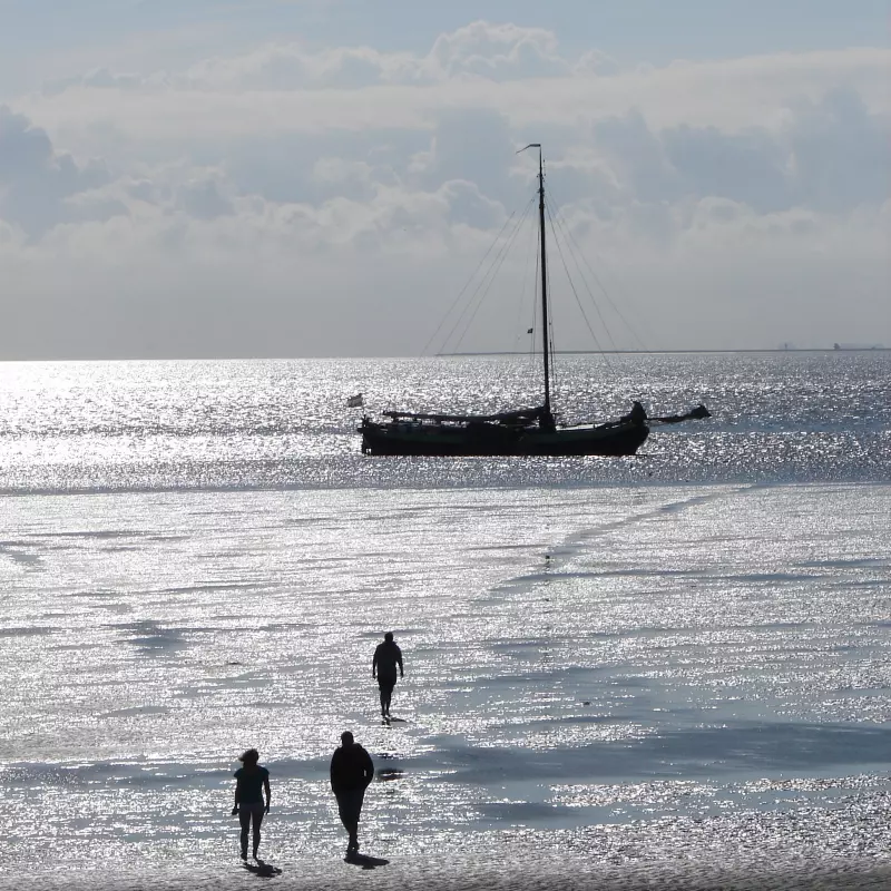 Jugendwerk Württemberg Segelfreizeit Wattenmeer Ebbe