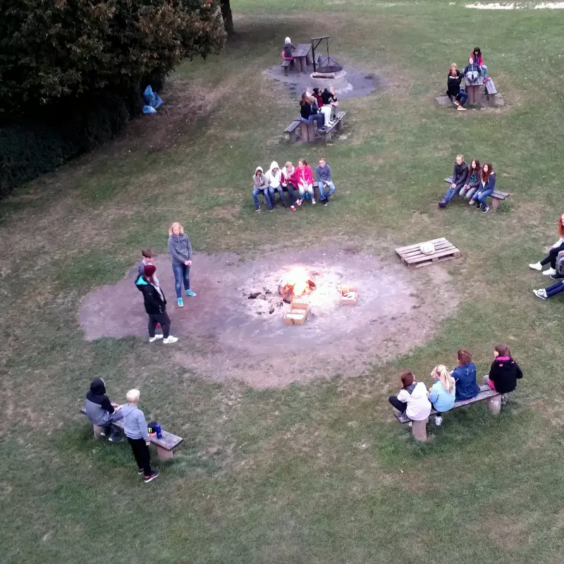 Jugendwerk Württemberg JW am See Lagerfeuer