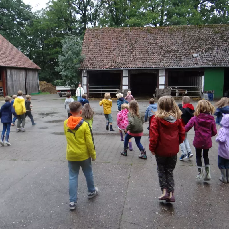 Kinder auf dem Bauernhof