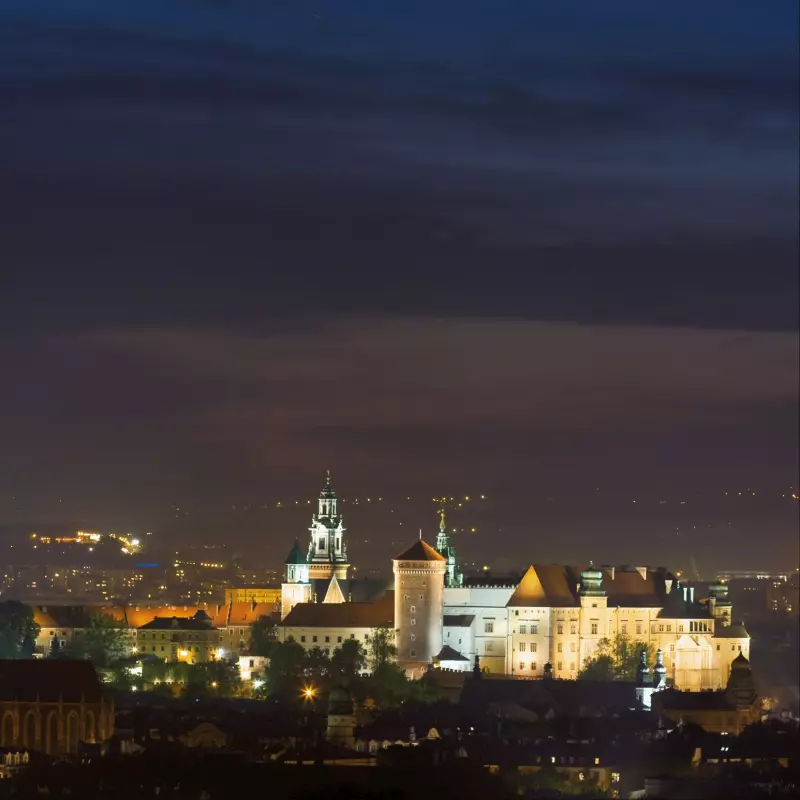 Krakau bei Nacht