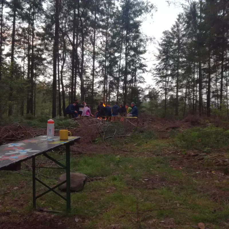Jugendwerk Württemberg Kanufreizeit Schweden Lagerfeuer