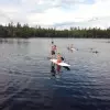 Jugendwerk Württemberg Kanufreizeit Schweden Standup Paddling